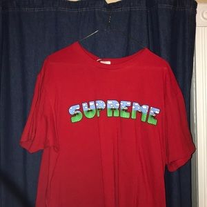 Supreme short sleeve red T-shirt